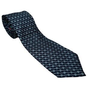 Vineyard Vines Silk Tie Navy Blue Red White Anchor Pattern Nautical Preppy USA